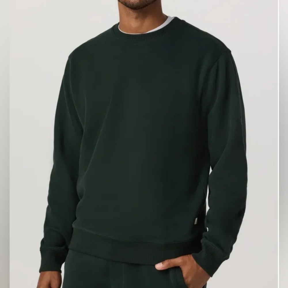 Vuori Seaside Cotton Blend Crewneck Sweatshirt